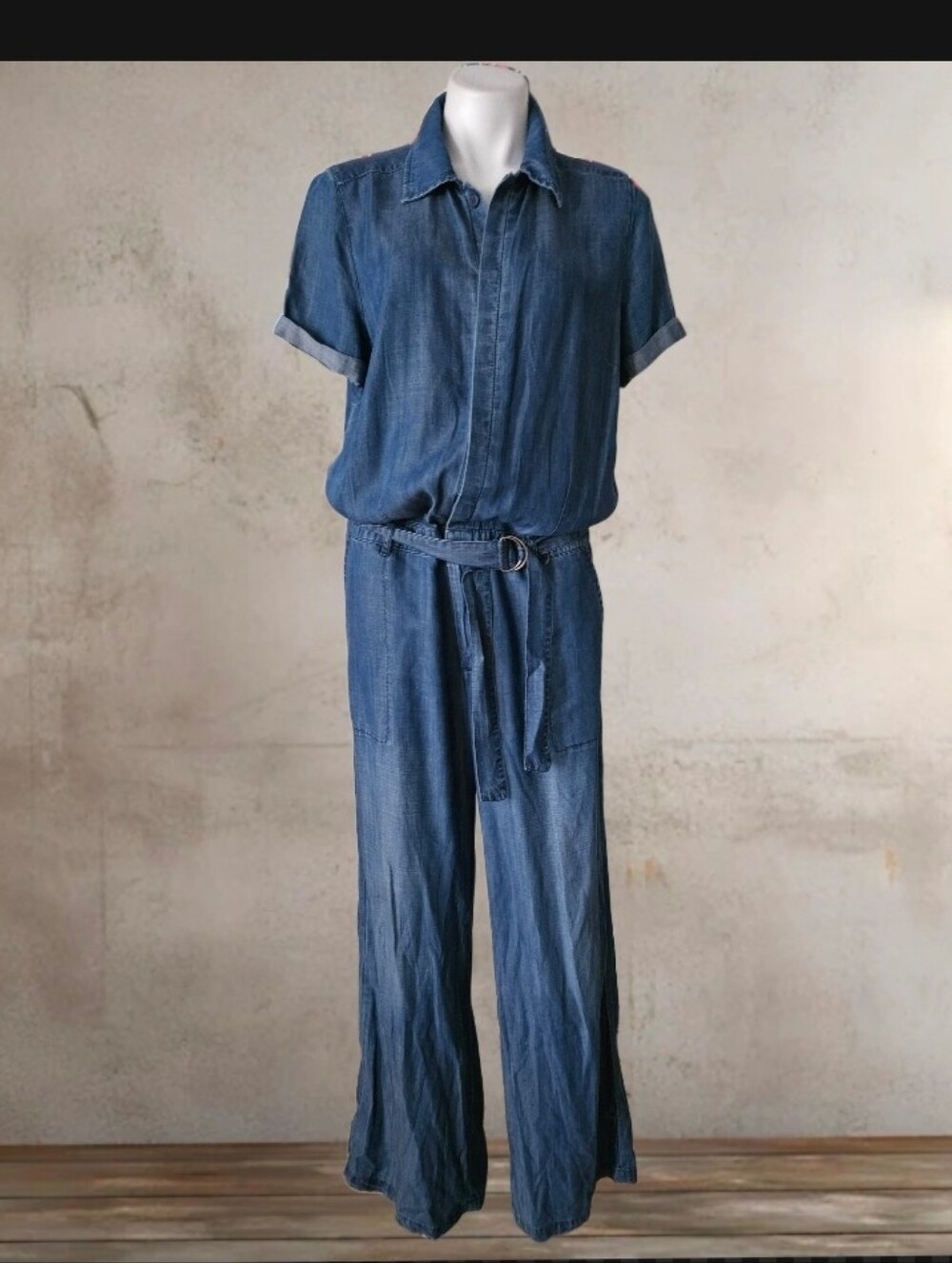 Gabrielle Union Relaxed Denim Jumpsuit